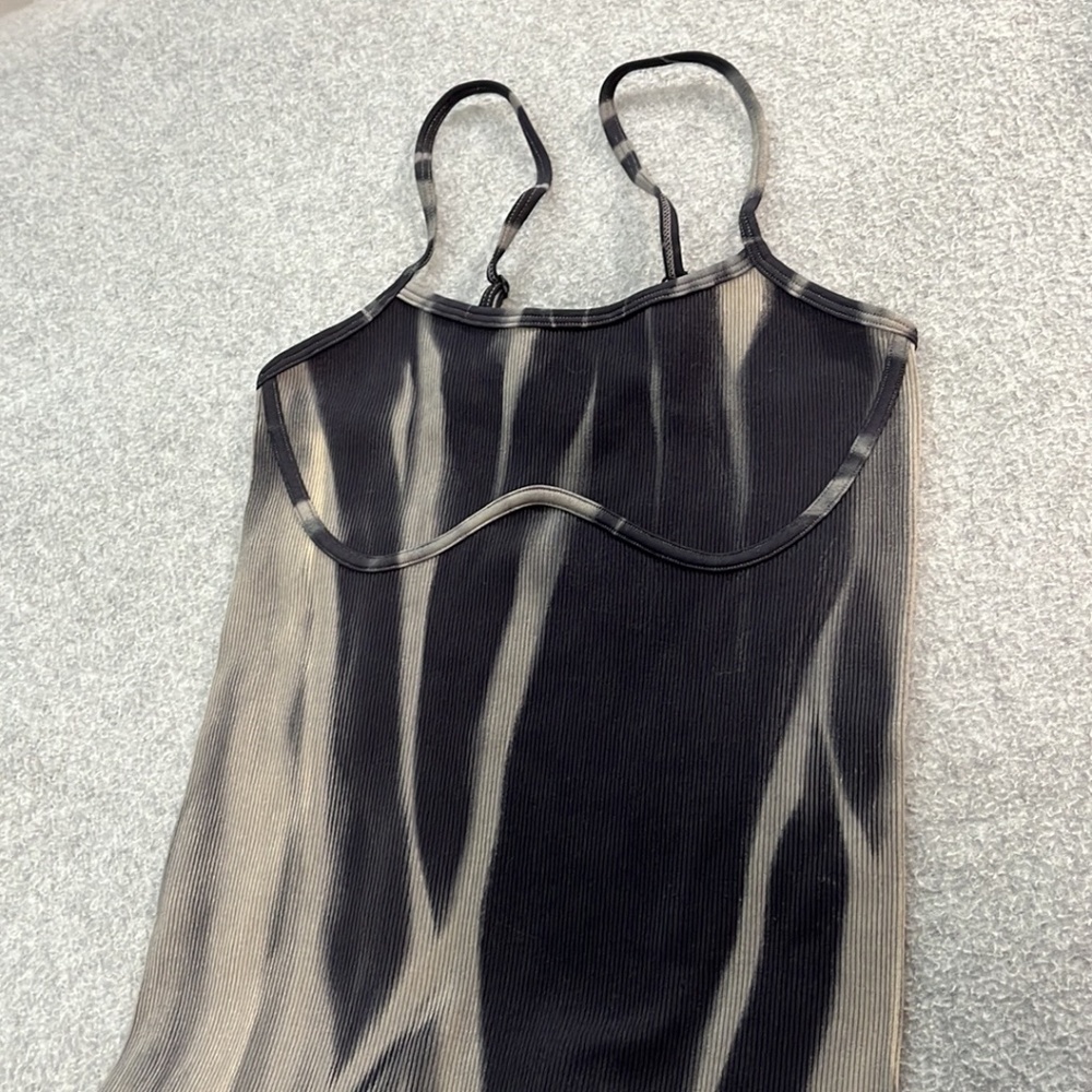 Anwnd Catsuit Bodysuit Small Ribbed Marbled Yoga Dance - Picture 7 of 10